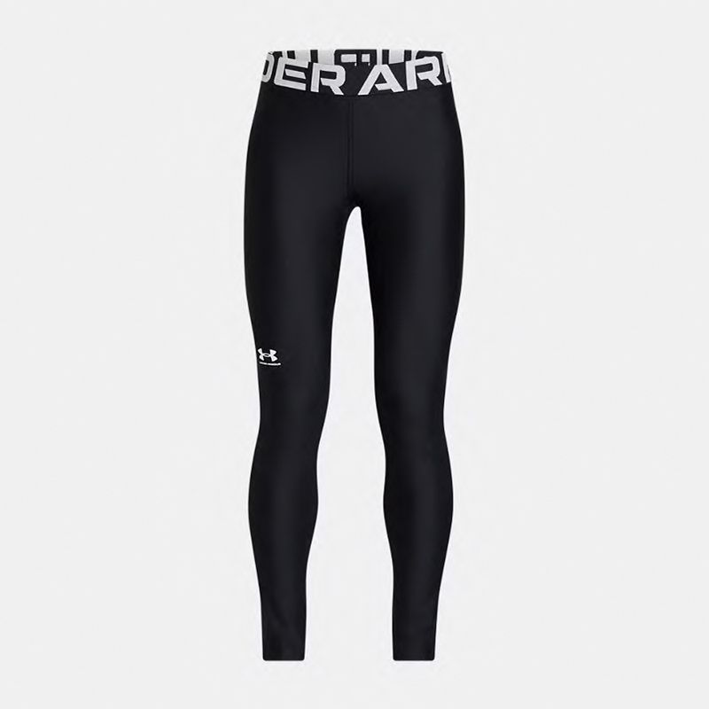 Black and White Under Armour Kids' HeatGear® Leggings From O'Neills