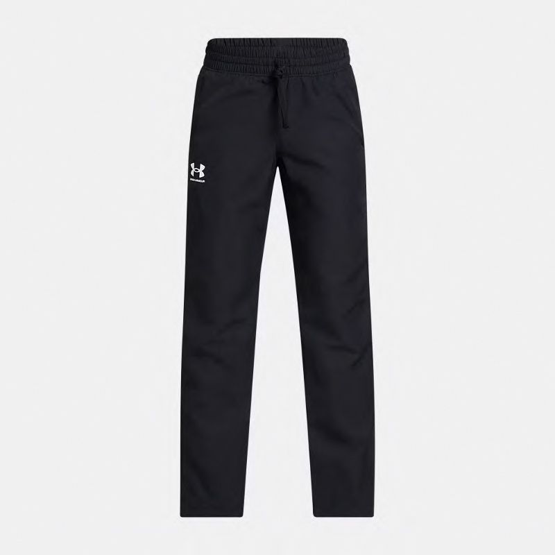 Black and White Under Armour Kids' UA Rival Woven Pants from O'Neills