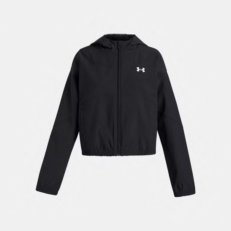 Black Under Armour Kids' UA Rival Woven Jacket From O'Neills.