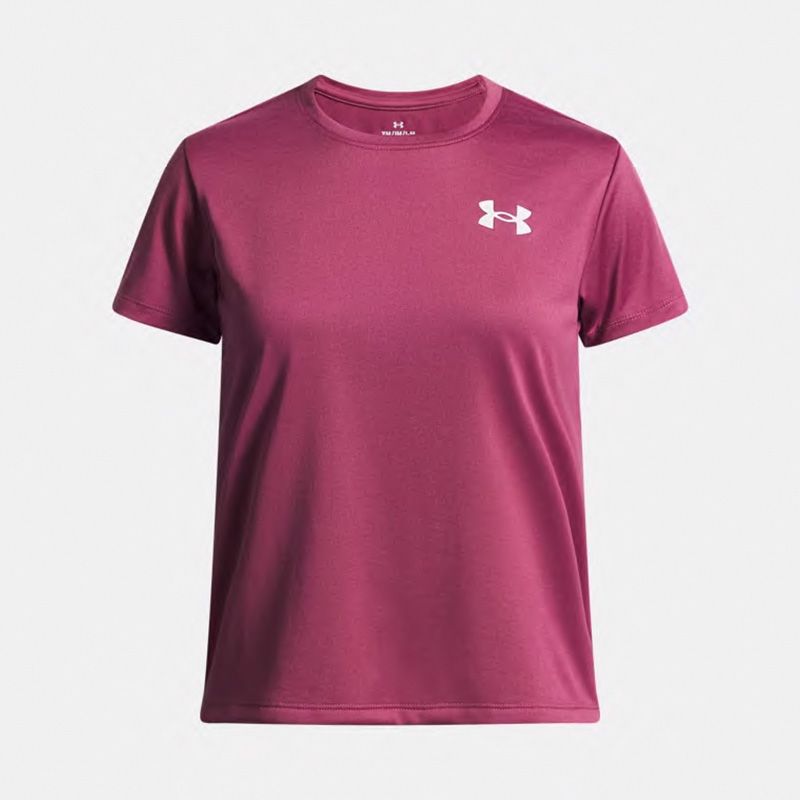 Dusk Under Armour Kids' UA Tech T-Shirt Fuchsia From O'Neills.