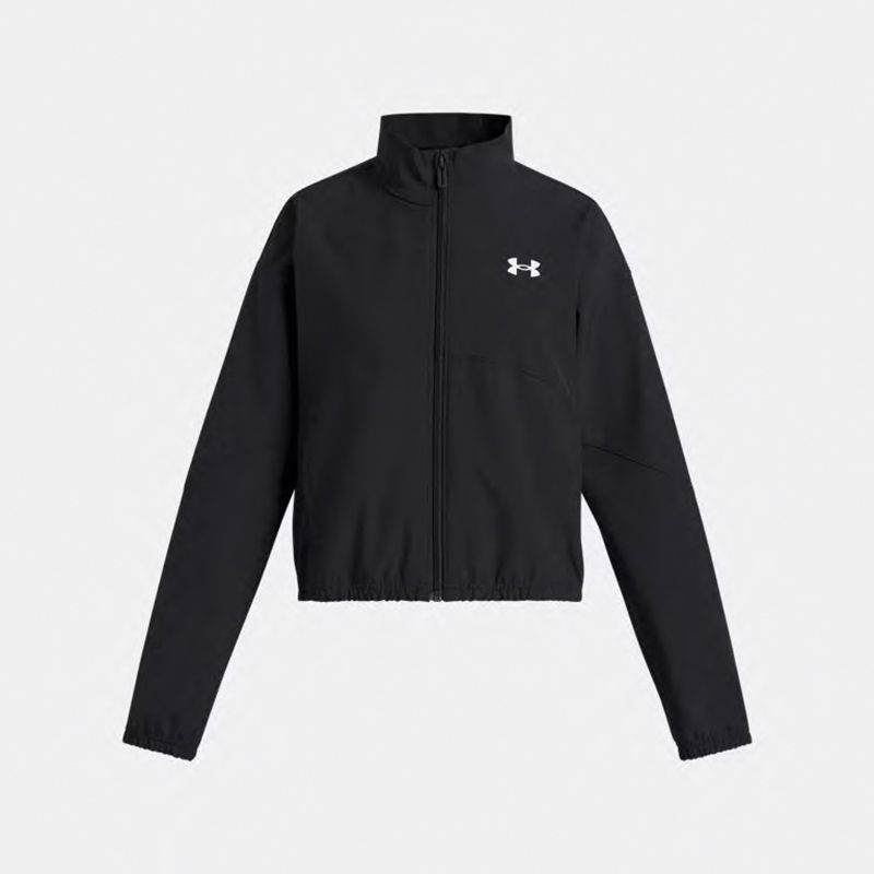 Black Under Armour Kids' UA Rival Woven Jacket From O'Neills.