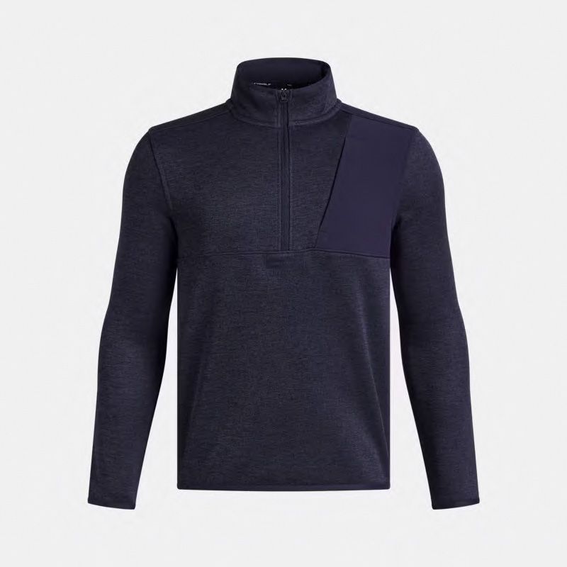 Black Under Armour Kids' UA Drive Hybrid Storm Fleece Half Zip From O'Neills.