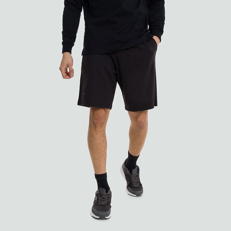 Black Canterbury men's gym shorts with pockets from O'Neills.