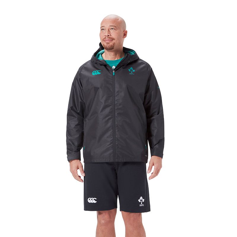 Men's Canterbury IRFU Black 25/26 Water Resistant Jacket from O'Neills.