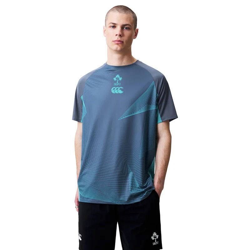 Men's Blue Canterbury Men's Ireland Rugby IRFU 2026/27 Light Training Top from O'Neills.