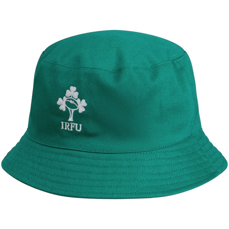 Green and Black Canterbury Ireland Rugby Reversible Bucket Hat from O'Neills
