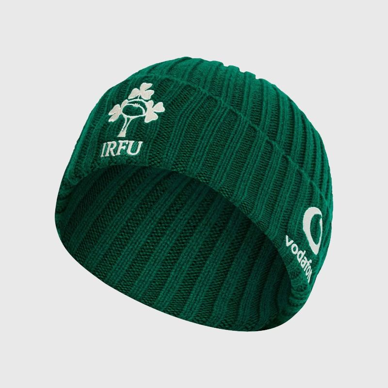 Green Canterbury Ireland Rugby IRFU 2025/26 Beanie Hat from O'Neills.