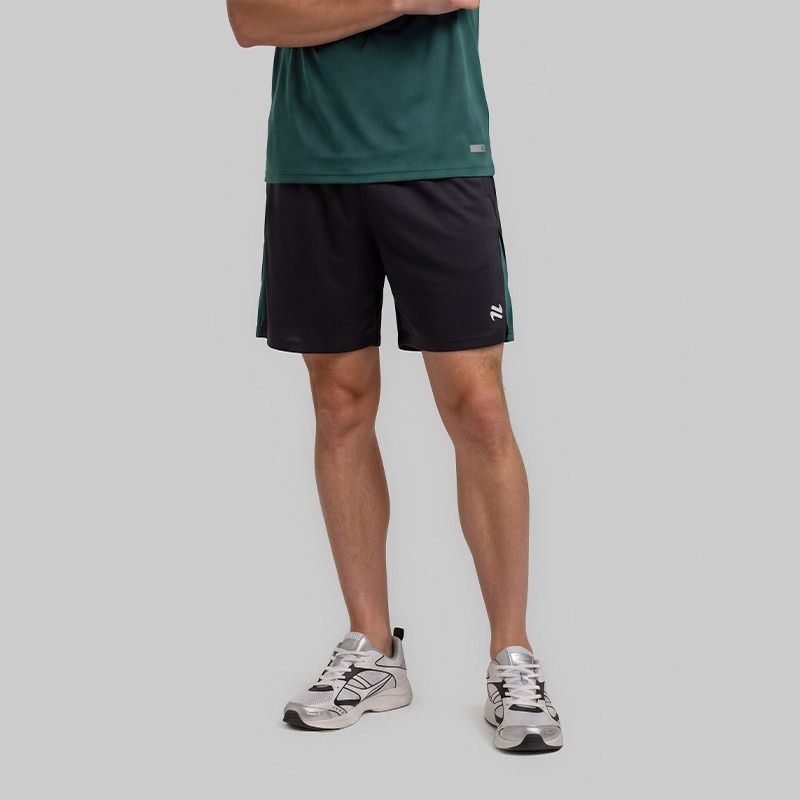 Black O’Neills Men’s Raptor Shorts with size zip pockets and an elasticated waistband