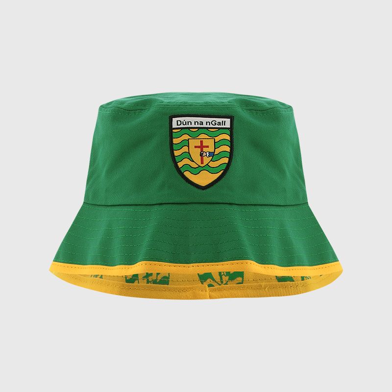Green / Amber Donegal GAA Reagan Reversible Bucket Hat from O’Neills Sportswear