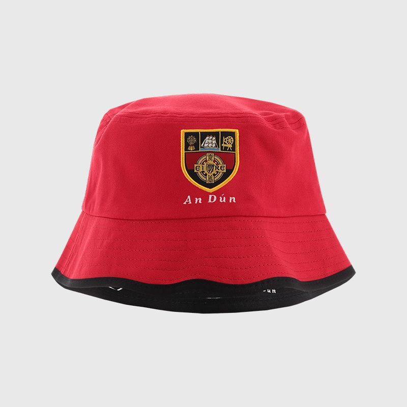 Red / Black Down GAA Reagan Reversible Bucket Hat from O’Neills Sportswear