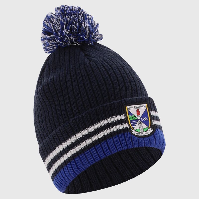 Navy Cavan GAA Renew Bobble Hat with county crest by O’Neills..