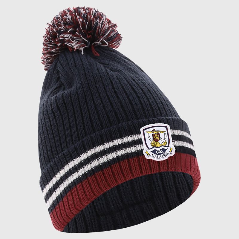 Navy Galway GAA Renew Bobble Hat with county crest by O’Neills..