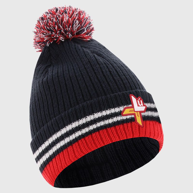 Navy Louth Template GAA Renew Bobble Hat with county crest by O’Neills.