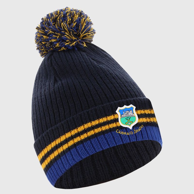Navy Tipperary GAA Renew Bobble Hat with county crest by O’Neills..