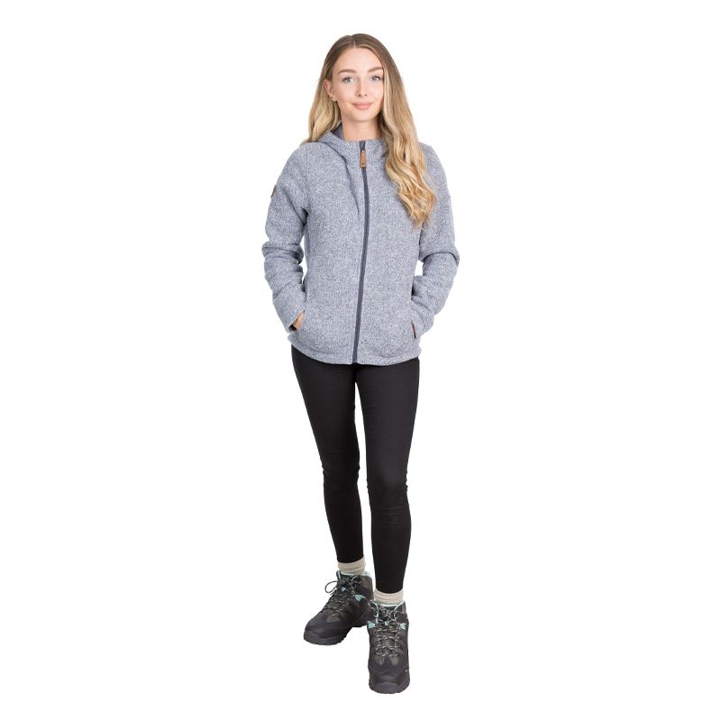 Women's Blue Trespass Reserve Fleece Hoodie, with 2 side pockets from O'Neills.