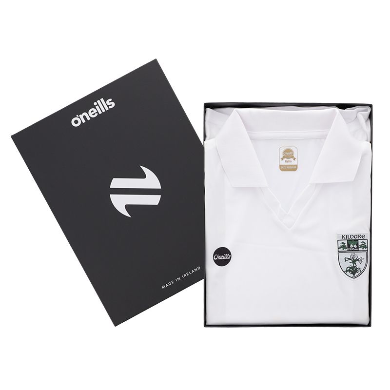 White Kildare GAA Men's Retro Jersey Gift Box from O'Neill's.