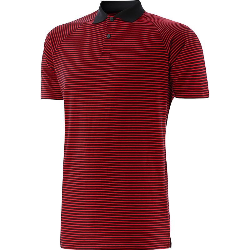 Men's black and red Rimini polo from O'Neills.