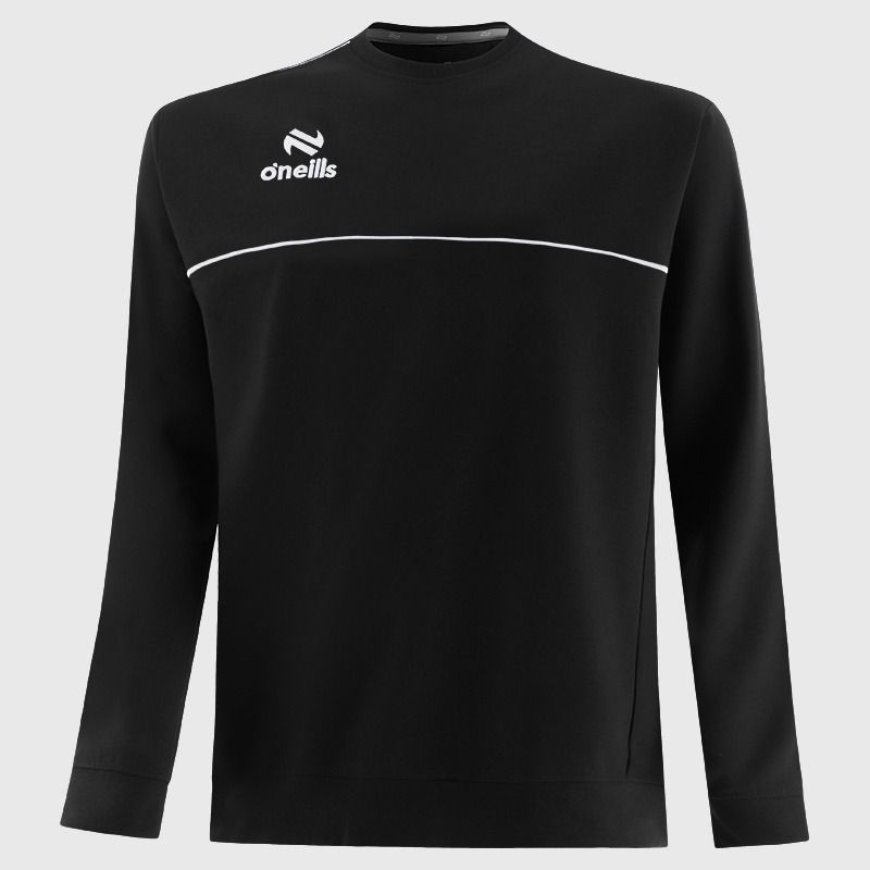 O’Neills Men’s Rise Crew Neck Sweatshirt Black- Sports Top from O’Neills