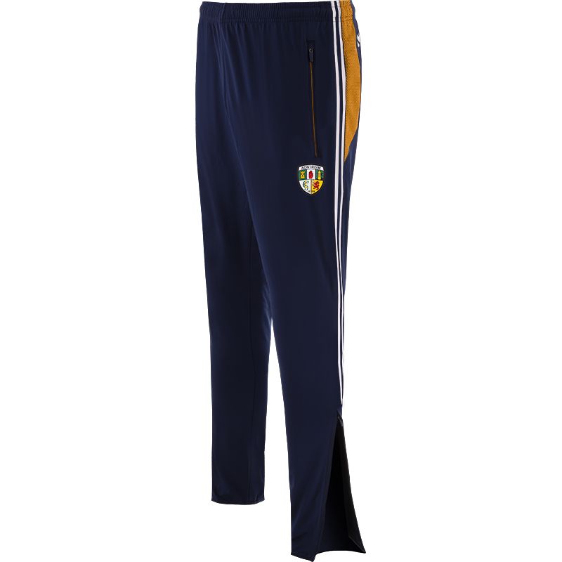Marine Men's Antrim GAA Rockway Brushed Skinny Tracksuit Bottoms with the County Crest and Zip Pockets by O’Neills.