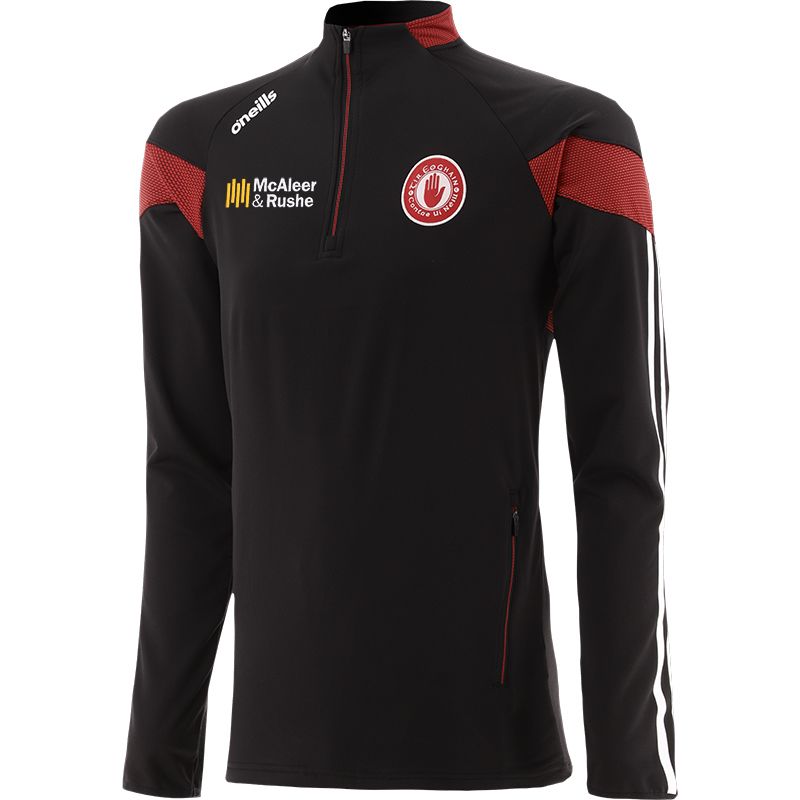 Black Tyrone GAA Men's Rockway Brushed Half Zip Top from O'Neill's.