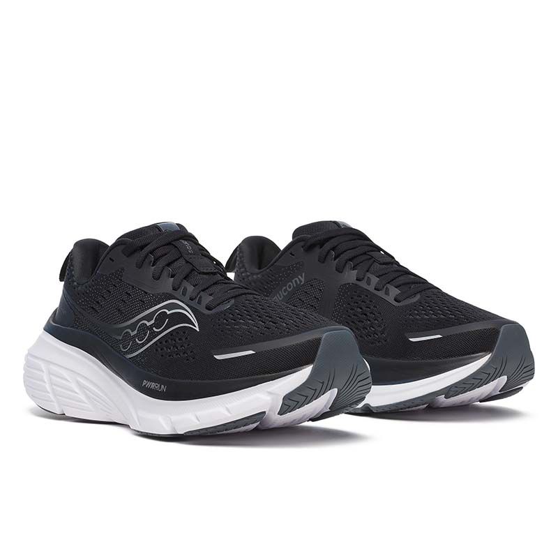 Black and White Saucony Women's Guide 18 Running Shoes from O'Neills