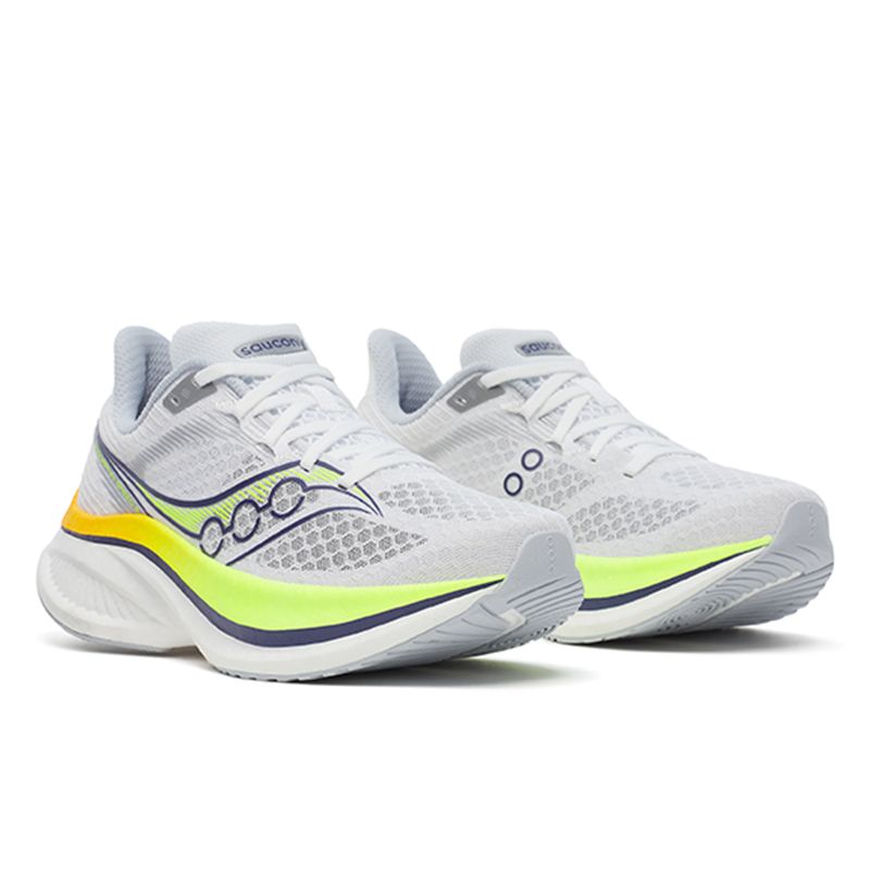 White Green orange and black Women's Saucony Endorphin Speed 5 Running Shoes from O'Neills