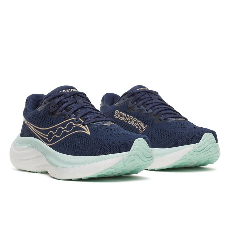 Women's Navy Saucony Ride 9 Running Shoes from O'Neills.