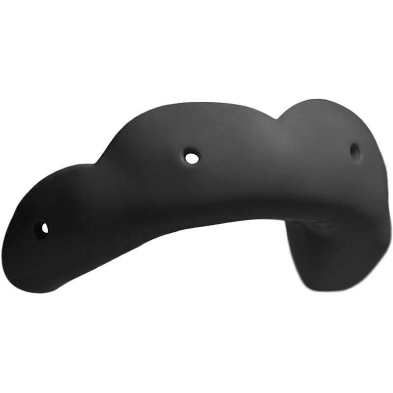 charcoal black SISU adults mouthguard with an outlined bite pad from O'Neills