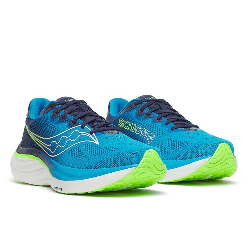 Men's Cobalt Blue Saucony Ride 9 Running Shoes from O'Neills.