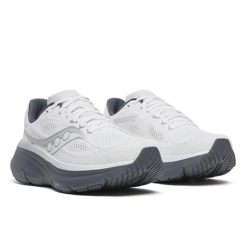 Men's Saucony Guide 19 Running Shoes White / Shadow From O'Neills