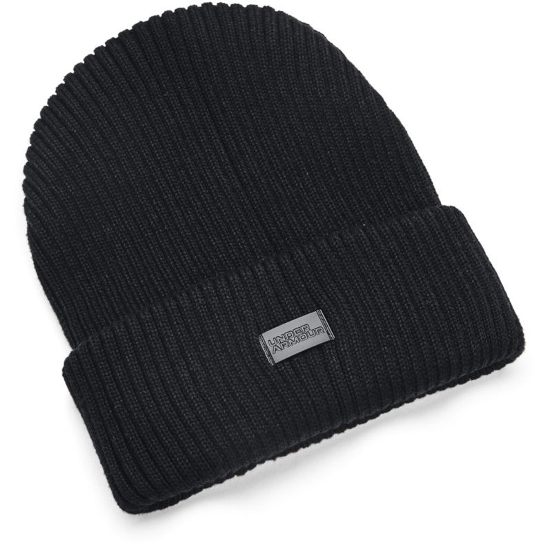 black Under Armour women's soft, ribbed acrylic knit designed to fit any hair type from O'Neills
