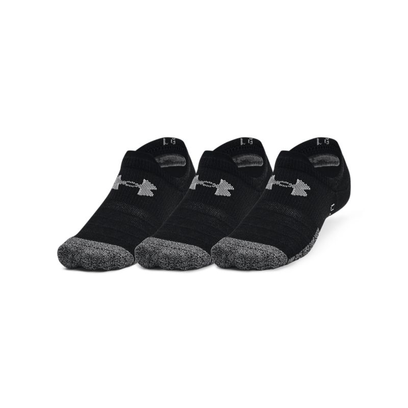 Black Under Armour Heatgear Ultra Low Tab Socks, with mesh panels for added breathability from O'Neills.