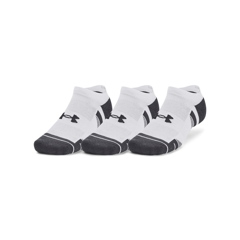 White Under Armour UA Performance Tech 3-Pack No Show Socks