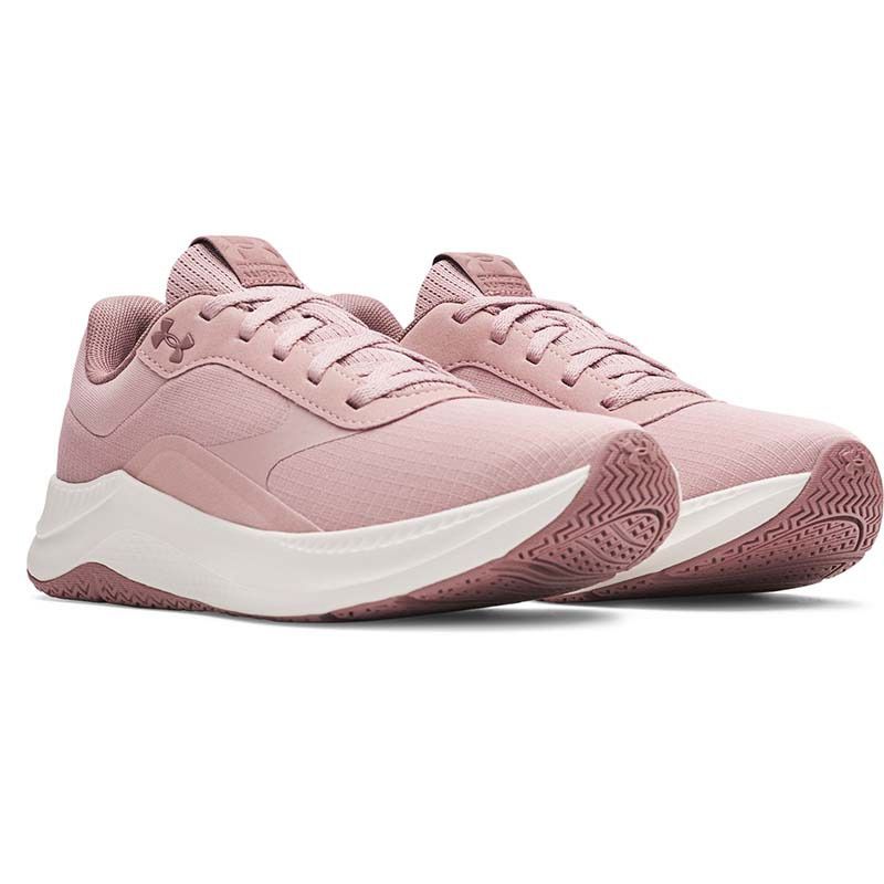 Women's Pink Under Armour Aurora 3 Trainers from O'Neills.