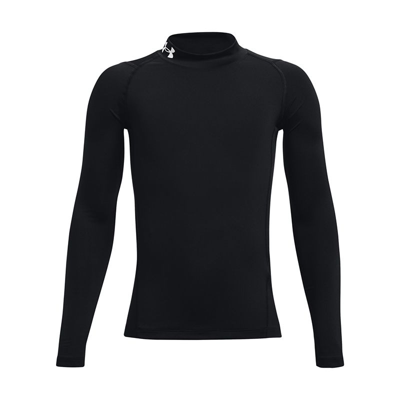 Black Under Armour Kids' HeatGear Armour® Mock Long Sleeve from O'Neill's.