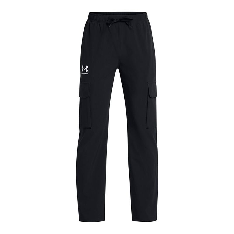 Black Under Armour Kids' UA Big Icon Woven Pant from O'Neills.