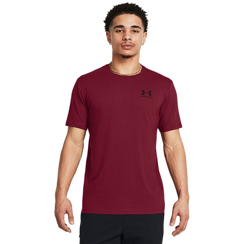 Red Under Armour Men's Sportstyle Left Chest SS T-Shirt from O'Neills.