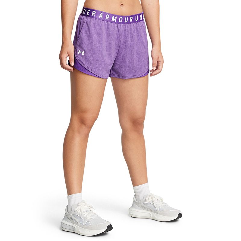 Purple Under Armour Women's UA Play Up 3.0 Twist Shorts from O'Neills.