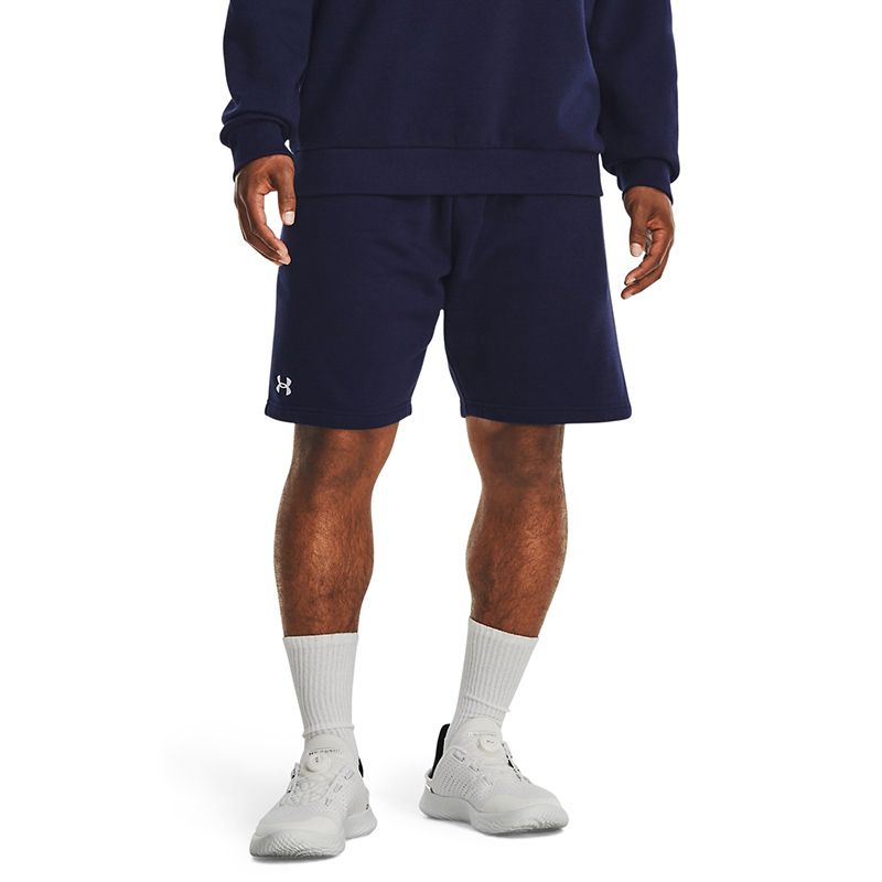 Navy Under Armour Men's UA Rival Fleece Shorts from O'Neills.