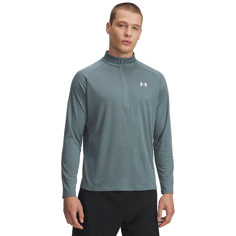 Jasper Blue Under Armour Men's UA Tech™ Textured Half Zip From O'Neills