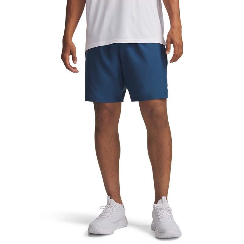 Men's Blue Under Armour UA Woven Wordmark Shorts from O'Neills.