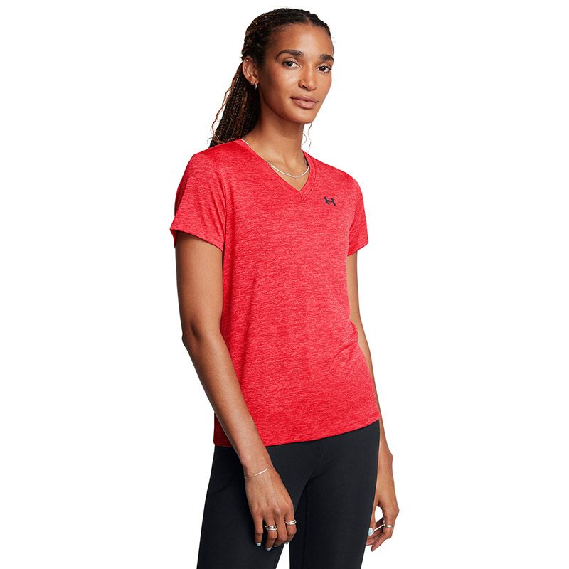 Red Under Armour Women's UA Tech™ Twist V-Neck T-Shirt from O'Neills.