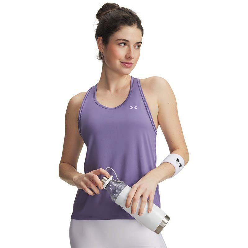 Women's Purple Under Armour UA Tech™ Knockout Tank Top from O'Neills.
