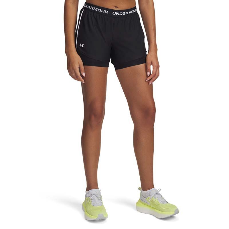 Women's Black Under Armour UA Tech™ Play Up 2 in 1 Shorts from O'Neills.