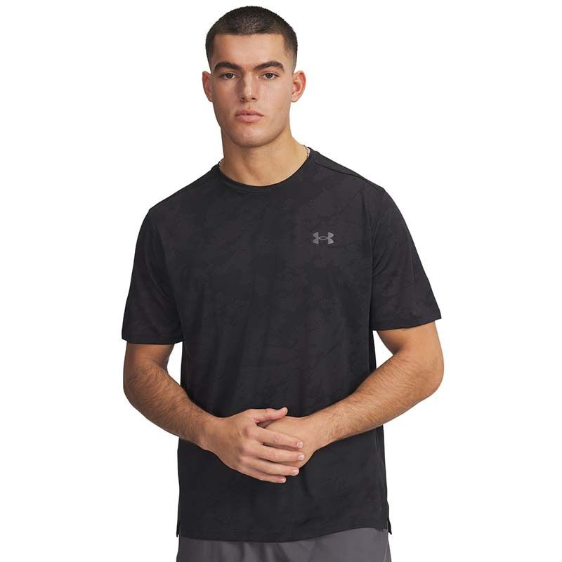 Men's Black Under Armour UA Tech™ Vent Jacquard T-Shirt from O'Neills.