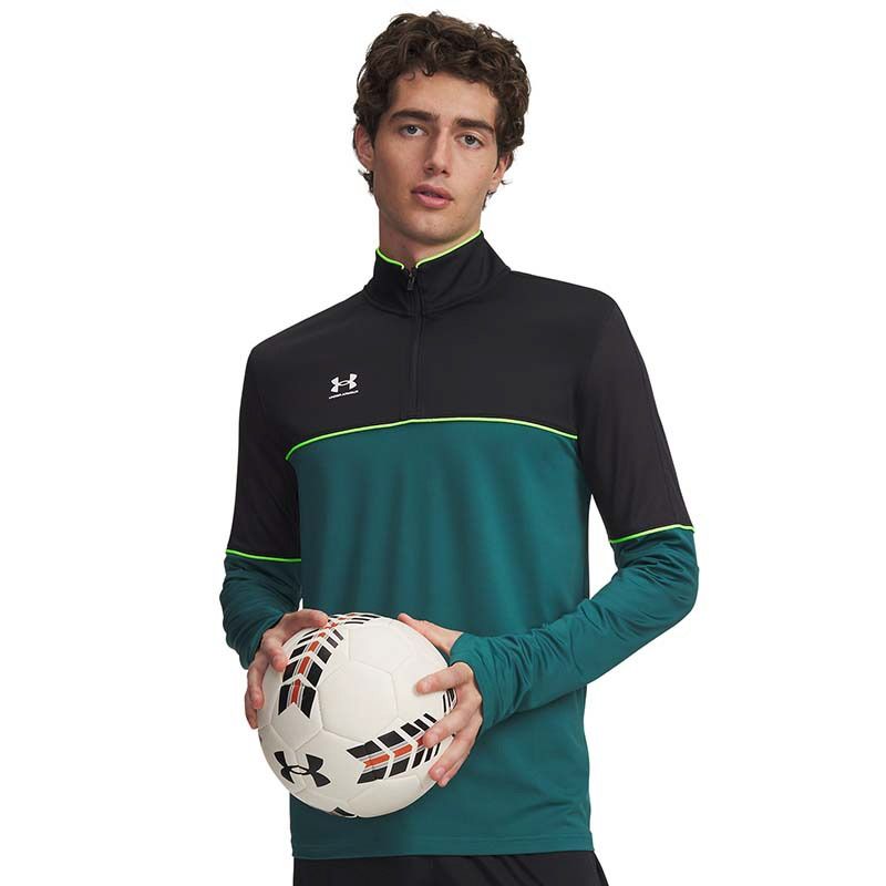 Men's Green Under Armour UA Challenger Training 1/4 Zip Top from O'Neills.