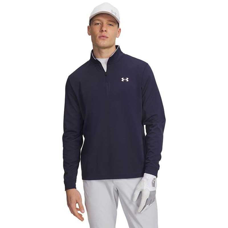 Men's Navy Under Armour UA Matchplay 1/4 Zip Top from O'Neills.