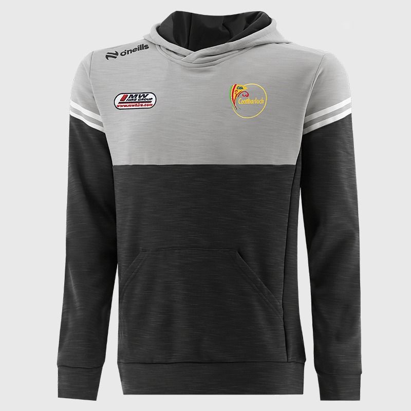 Carlow GAA Kids' Sedona Tech Pull Over Hoodie Silver from O’Neills.