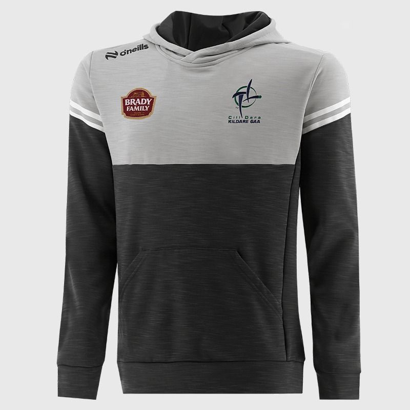 Kildare GAA Kids' Sedona Tech Pull Over Hoodie Sliver from O’Neills.