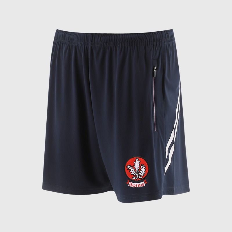 O’Neills Derry GAA Sedona Shorts Navy / Pink with official crest